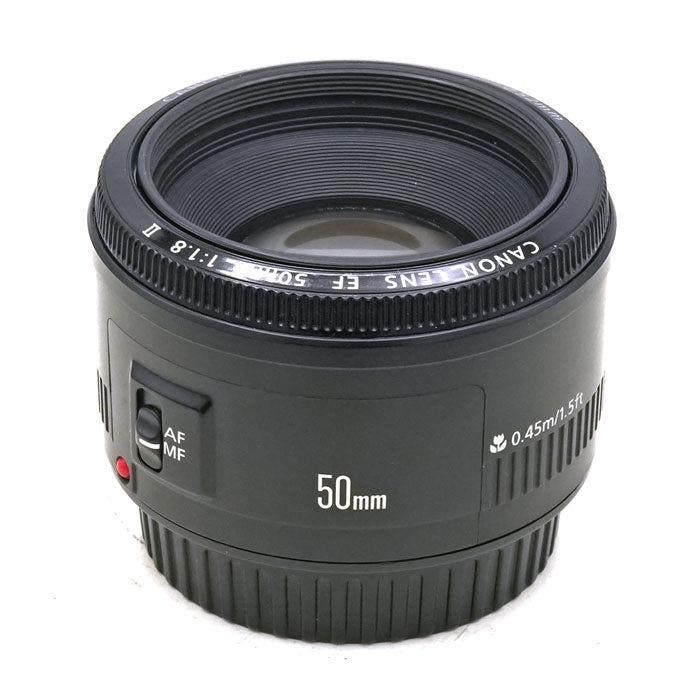 Canon EF 50mm f/1.8 II Lens - Zwart, Audio, Tv en Foto, Fotografie | Lenzen en Objectieven, Zo goed als nieuw, Verzenden