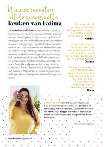 Uit de keuken van Fatima 9789046826409 Fatima El Irari, Boeken, Verzenden, Zo goed als nieuw, Fatima El Irari