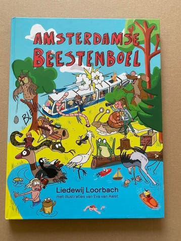 Amsterdamse Beestenboel  Kleurig boek over Dieren in de Stad, Verzenden, Zo goed als nieuw, Non-fictie, 5 of 6 jaar