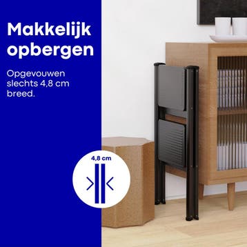 Moeve Keukentrap 2 treden Stevig en lichtgewicht, makkelijk, Ophalen of Verzenden, Gebruikt