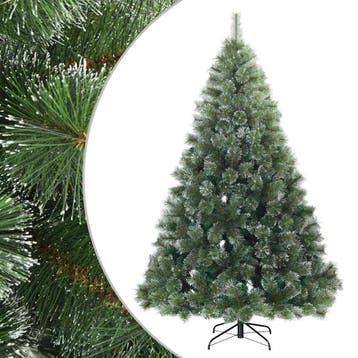 vidaXL Kunst Kerstboom met Geveerde Takken, Sneeuw Bedekt, Verzenden, Nieuw