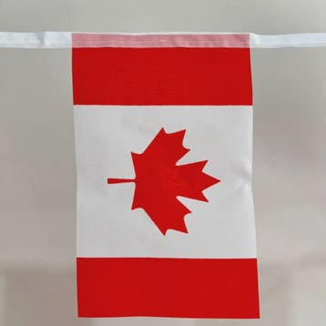 Canadese Vlaggenlijn 20 Stuks - 14x21cm Vlaggen aan één Touw, Verzenden, Nieuw