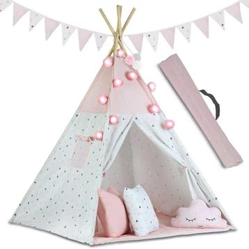 Wigwam Tipi Roze met Lichtjes | 51% Korting - B-keuze, Ophalen of Verzenden, Zo goed als nieuw