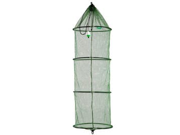 Rubber Leefnet 120 cm Ø 40 cm - Roofvis XL, Watersport en Boten, Verzenden, Nieuw, Net of Fuik
