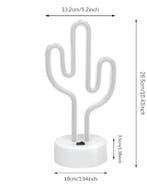 Cactus Neon LED Tafellamp USB en Batterij, Verzenden, Nieuw