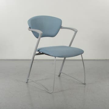 Vepa Alpine vergaderstoel, blauw, 4-poot onderstel, Ophalen of Verzenden, Nieuw