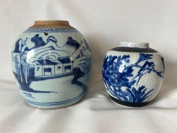 Vaas (2) - gemberpot - Beenderporselein