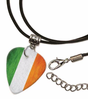 Ierse vlag plectrum ketting, sleutelhanger of oorbellen, Ophalen of Verzenden, Nieuw