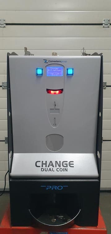 wisselautomaat contactloos betalen of biljet naar munt, Zo goed als nieuw
