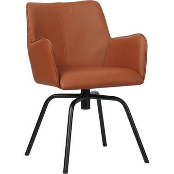Draaibare leren eetkamerstoelen, Huis en Inrichting, Barkrukken, Ophalen of Verzenden, Nieuw, Leer