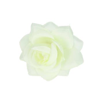 Haarspeld Duckklem 5cm – Haarbloem Roos – Creme, Nieuw