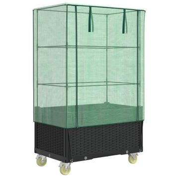 Plantenbak met wielen - 35% Korting, Tuin en Terras, Staal, Folie, Kweekkas, Ophalen of Verzenden