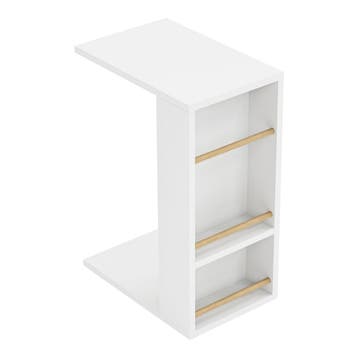 [en.casa] Bijzettafel Siikainen laptoptafel met horizontale, Verzenden, Nieuw