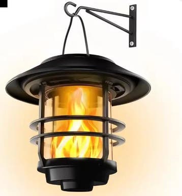 Solar Hanglantaarn – LED Vlam Effect, Waterdicht, Verzenden, Nieuw
