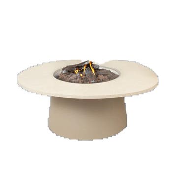 Cosidune vuurtafel sandy beige inclusief brander - Vuurtafel, Nieuw