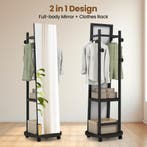 LIVSK Kapstok Zelfdragend - Drie Haken - Opbergplank - Staan, Huis en Inrichting, Verzenden, Nieuw