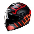 HJC C70N Holt Zwart Rood Integraalhelm, Motoren, Nieuw met kaartje, HJC, Heren, Verzenden