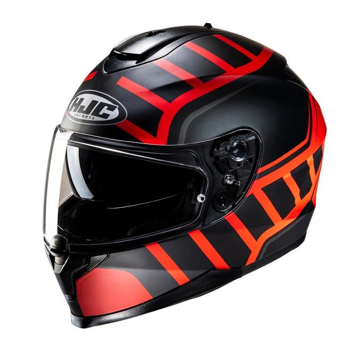 HJC C70N Holt Zwart Rood Integraalhelm, Motoren, Kleding | Motorhelmen, Integraalhelm, Heren, XXL, Nieuw met kaartje, HJC, Verzenden