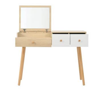Compacte Kaptafel met Spiegel en Slimme Opbergruimte, Verzenden, Nieuw