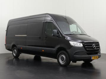 Mercedes-Benz Sprinter 317CDI Bestelbus 2021 L3 H2 Diesel, Auto's, Euro 6, Zwart, Mercedes-Benz, Nieuw