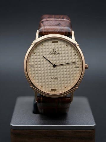 Omega - De Ville Quartz – Gold Plated Dress Watch - Zonder, Nieuw
