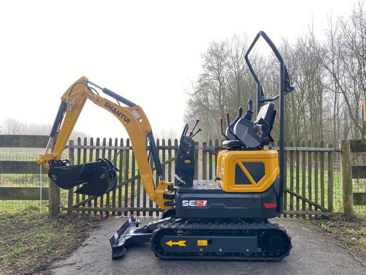 Shantui Minigraver 1.2T Kubota 3 cilinder incl snelwissel, Zakelijke goederen, Machines en Bouw | Kranen en Graafmachines, Graafmachine