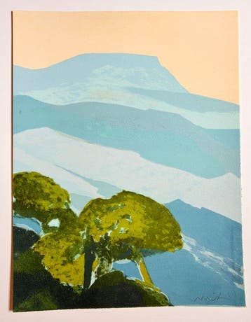 Roger Muhl (1929-2008) - Provence : Au-delà du vallon se