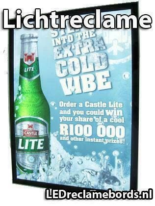 LED reclamebord - lichtreclame - display - licht krijtbord, Ophalen of Verzenden