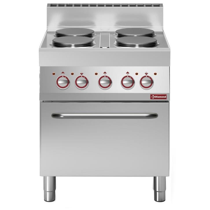 Diamond Fornuis + Heteluchtoven | ALPHA 650 | Elektrisch | 4, Zakelijke goederen, Horeca | Keukenapparatuur, Nieuw in verpakking