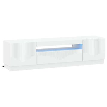 vidaXL LED tv-meubel Wit Bewerkt hout, Minder dan 50 cm, Verzenden, Nieuw, Minder dan 100 cm