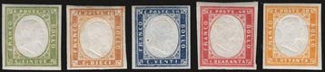 Italiaanse oude staten - Sardinië - 18758-62, serietta 5, Gestempeld