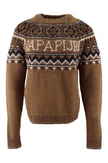 Napapijri Trui in maat S Bruin, Kleding | Dames, Truien en Vesten, Napapijri, Verzenden, Zo goed als nieuw, Bruin