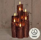 Ledkaarsenset brons wax dripped druipkaarsen annas, Hobby en Vrije tijd, Knutselen, Ophalen of Verzenden, Nieuw