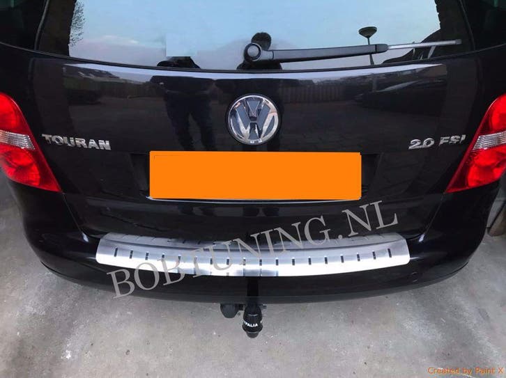 Rvs bumperbescherming Volkswagen touran 2003-2010, Auto-onderdelen, Carrosserie en Plaatwerk, Nieuw, Ophalen of Verzenden
