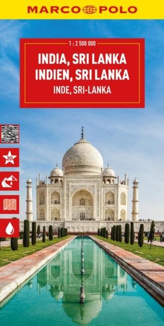 India, Sri Lanka, Nepal, Bangladesh Marco Polo Map |, Boeken, Reisgidsen, Ophalen of Verzenden, Nieuw