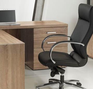 Executive hoekbureau, 210x210cm, natuur eiken, Overige plaatsen, Ophalen of Verzenden, Nieuw in verpakking, Bureau