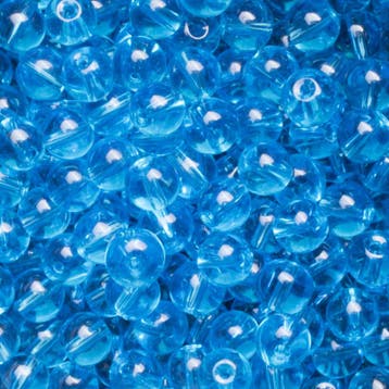 20 x Glas kraal 6mm kleur: blauw gat: 1mm (Glaskralen), Hobby en Vrije tijd, Ophalen of Verzenden, Nieuw, Kraal