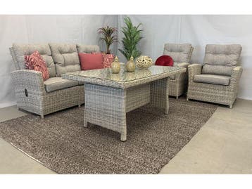 Te Velde tuinmeubelen canberry lounge dining set, Nieuw, Tuinset