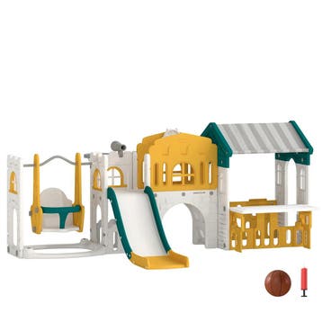 11 In 1 Kinderglijbaan Met Schommel Speelhuis Tuinrutsche Me, Verzenden, Nieuw