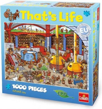 That's Life 1000 Stukjes Brewery (Brouwerij) Puzzel, Hobby en Vrije tijd, Denksport en Puzzels, Verzenden, Nieuw
