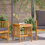 vidaXL Bijzettafel Olie naturel Massief Acaciahout, Verzenden, Nieuw