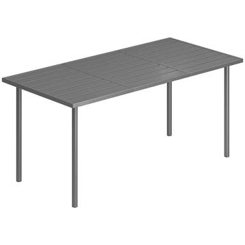 Tuintafel 165 X 80 Cm Voor 6 Personen Eettafel Met Lamellen, Verzenden, Nieuw