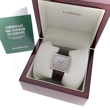 Omega De Ville TV 111.100 Cal. 620; Vintage Horloge, Overige merken, Polshorloge, Ophalen of Verzenden, Leer