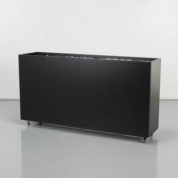 Verrijdbaar plantenbak Foundry - Zwart - 90 x 166 x 40 cm, Huis en Inrichting, Kamerplanten, Ophalen of Verzenden