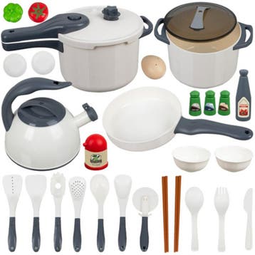 Kruzzel Keukenaccessoireset 32-delig – speelgoed kookset.., Ophalen of Verzenden, Nieuw