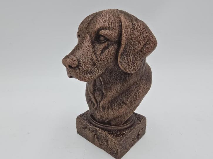 Bust of a golden retriever dog statue - home decor dog lover, Verzamelen, Beelden en Beeldjes, Nieuw, Verzenden