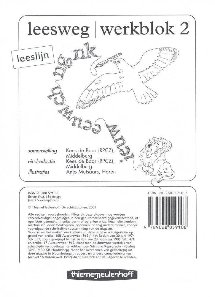 Leeslijn versie 1 Leesweg werkblok 2 (per stuk), Boeken, Schoolboeken, Nieuw, Verzenden