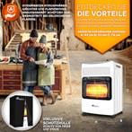 Gaskachel - Gasverwarming - 4200W - incl. Gasdrukregelaar en, Verzenden, Zo goed als nieuw