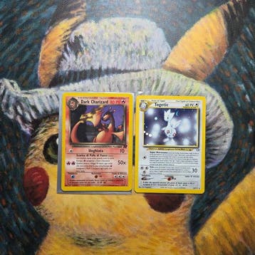 Pokémon - 2 Card - Dark Charizard - Togetic Holo - WOTC, Hobby en Vrije tijd, Verzamelkaartspellen | Pokémon, Nieuw