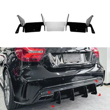 Diffuser Extension Voor Mercedes A Class W176 A45 AMG –, Ophalen of Verzenden, Nieuw